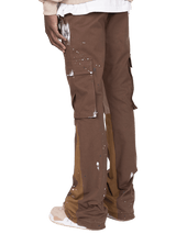 Flare Cargo Pants - Tobacco