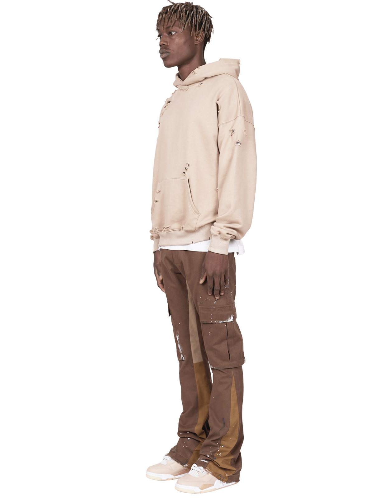 Flare Cargo Pants - Tobacco