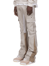 Flare Cargo Pants - Taupe