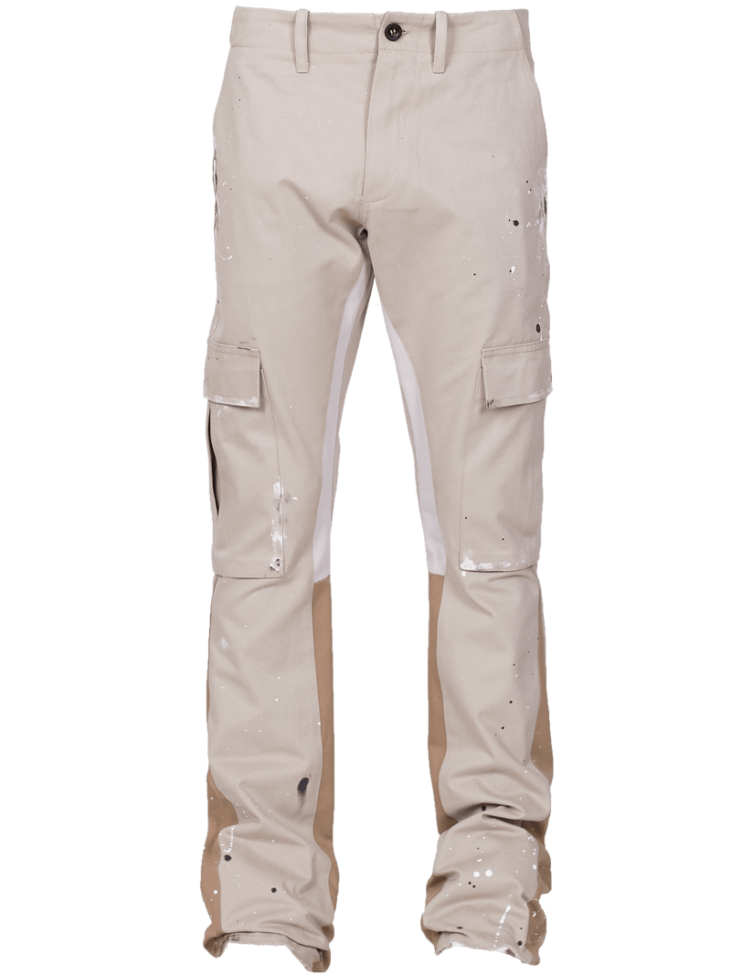Flare Cargo Pants - Taupe