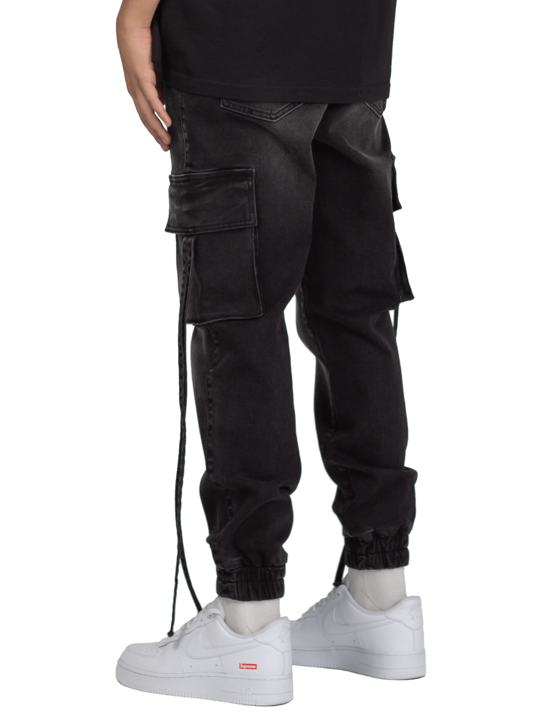 Cargo Jogger Denim - Black