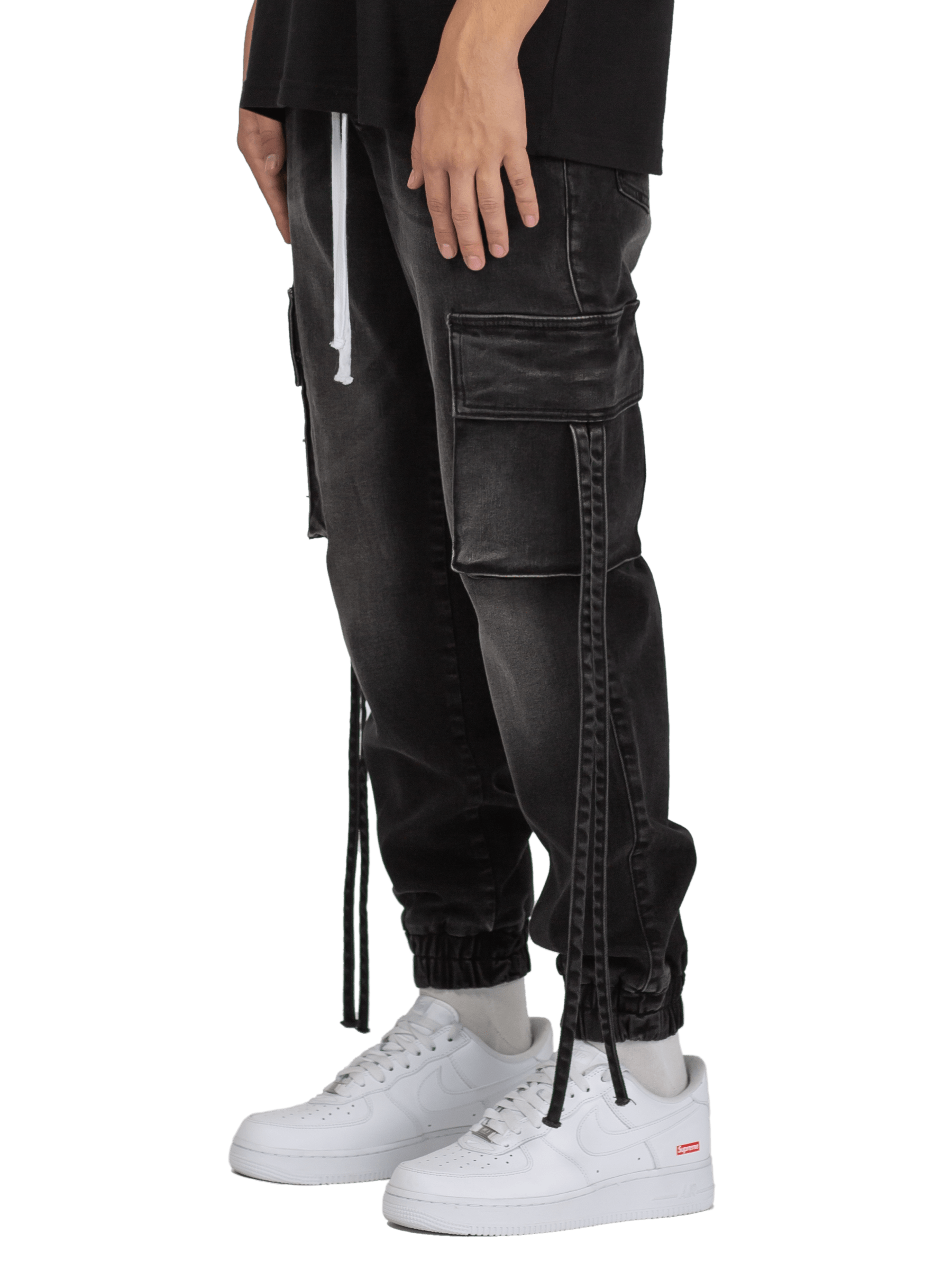 Cargo Jogger Denim - Black