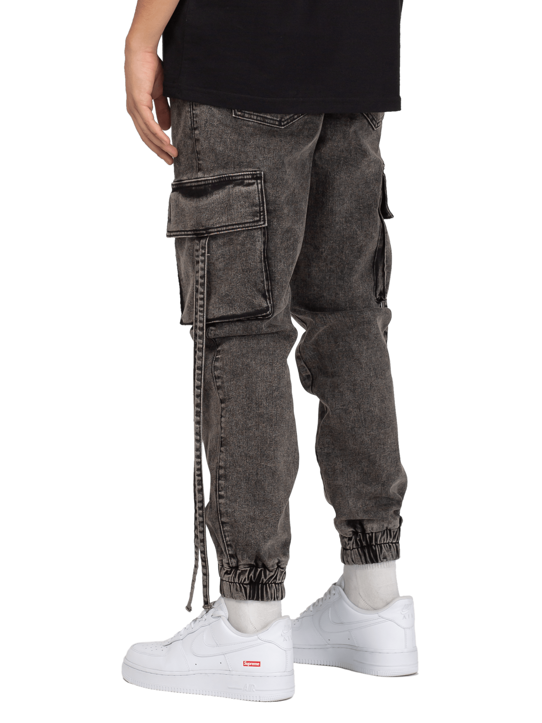 Cargo Jogger Denim - Vintage Black