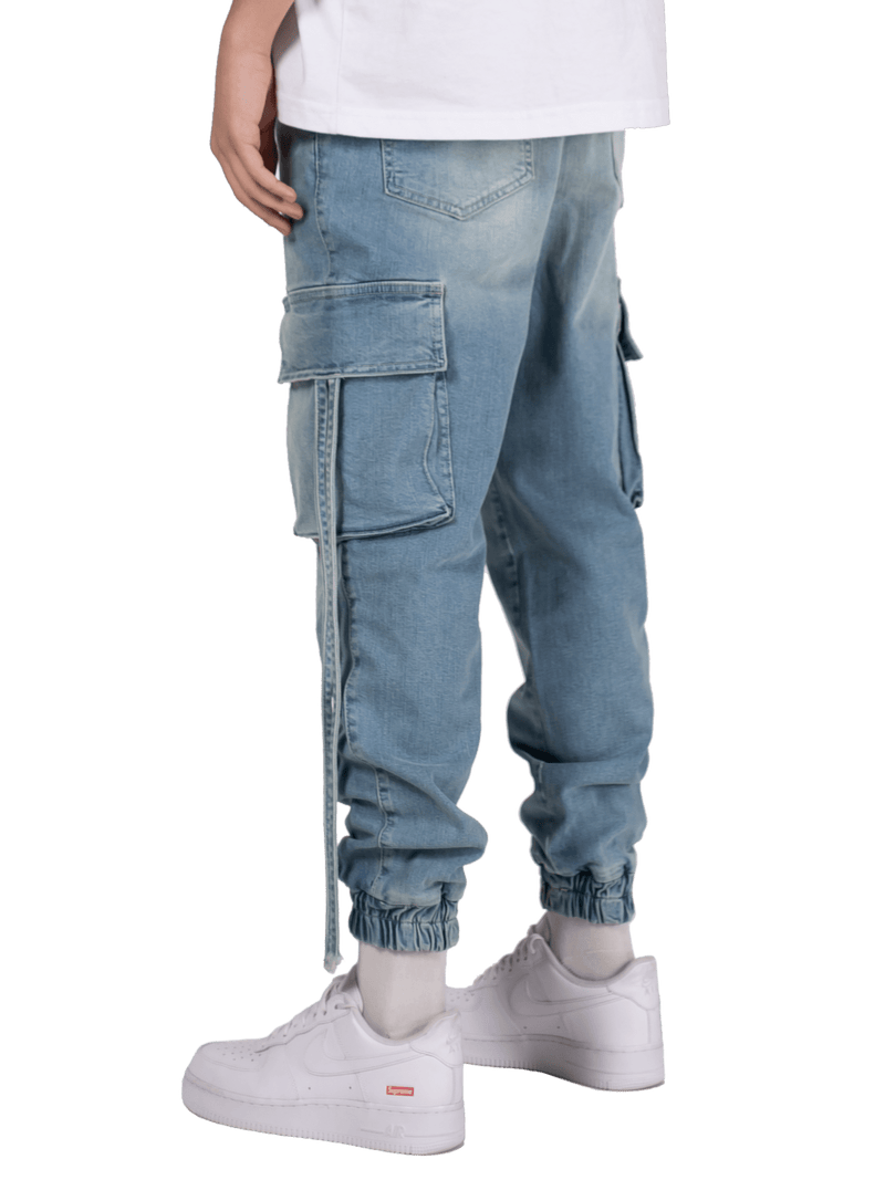 Cargo Jogger Denim - Light Stone