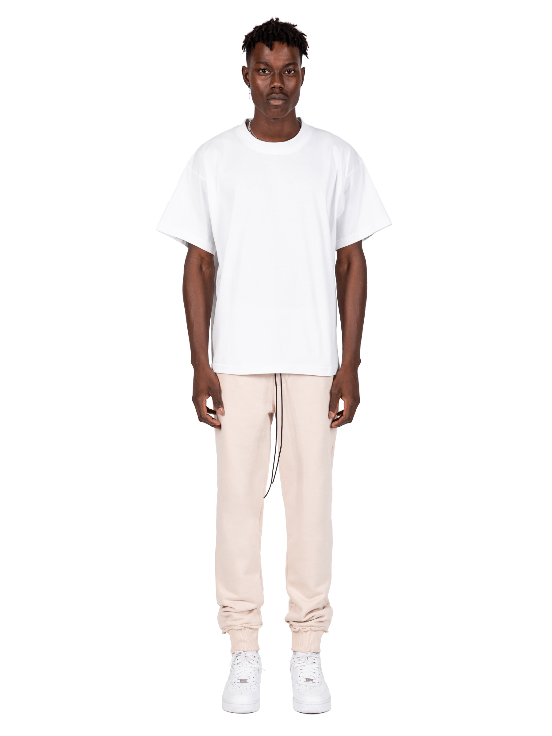 Distressed Sweatpants - Sand