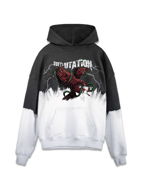Vintage Dip Dye Hoodie - Eagle