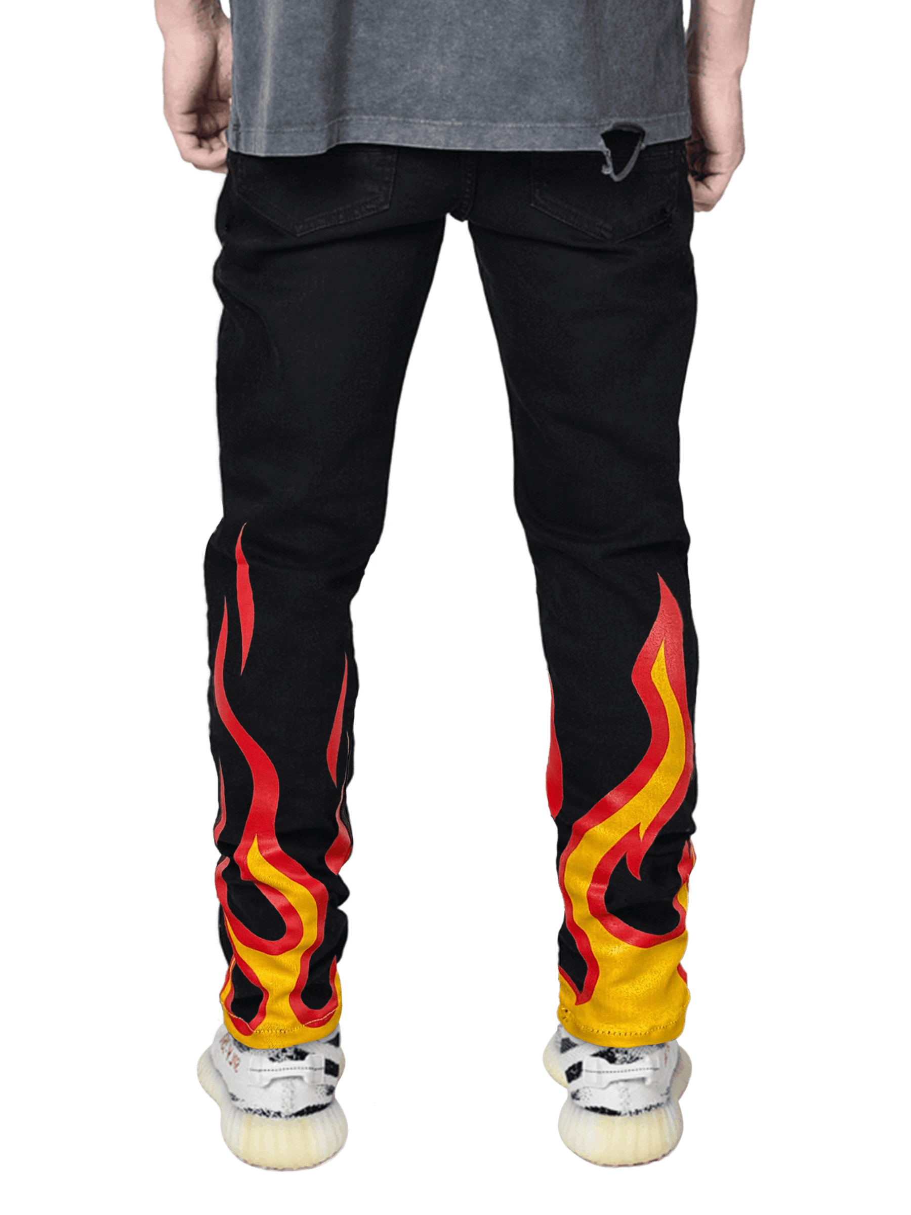 Flame Skinny Denim - Black