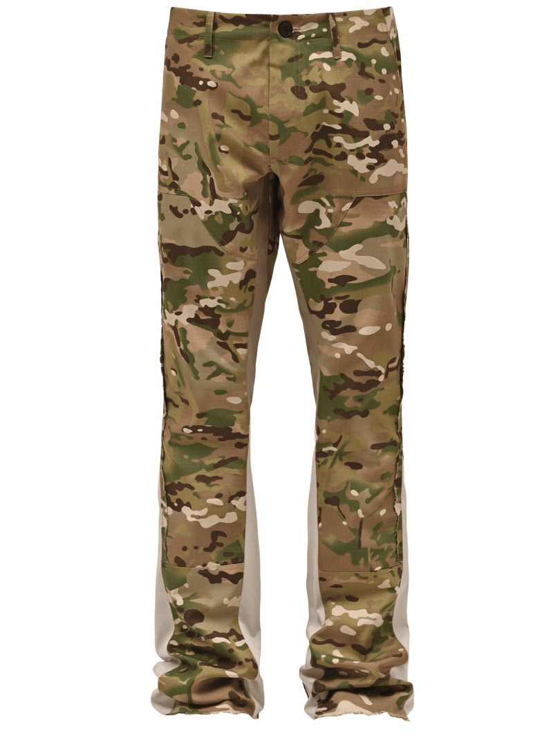 Flare Carpenter Pants - Camo