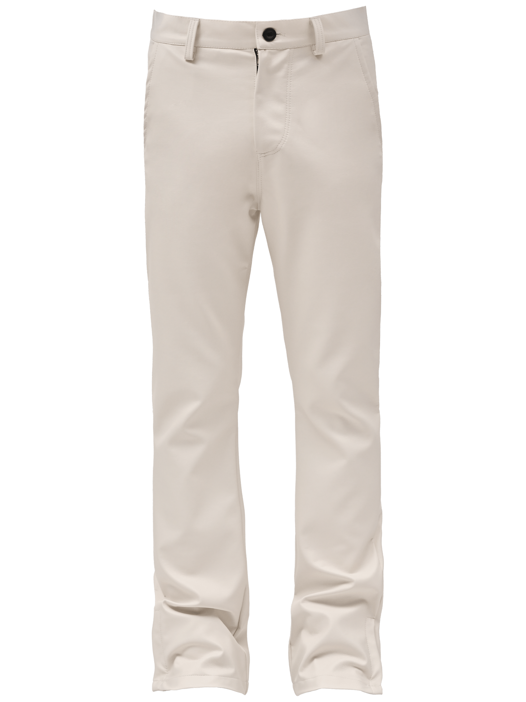 Flare Leather Pants - Off White