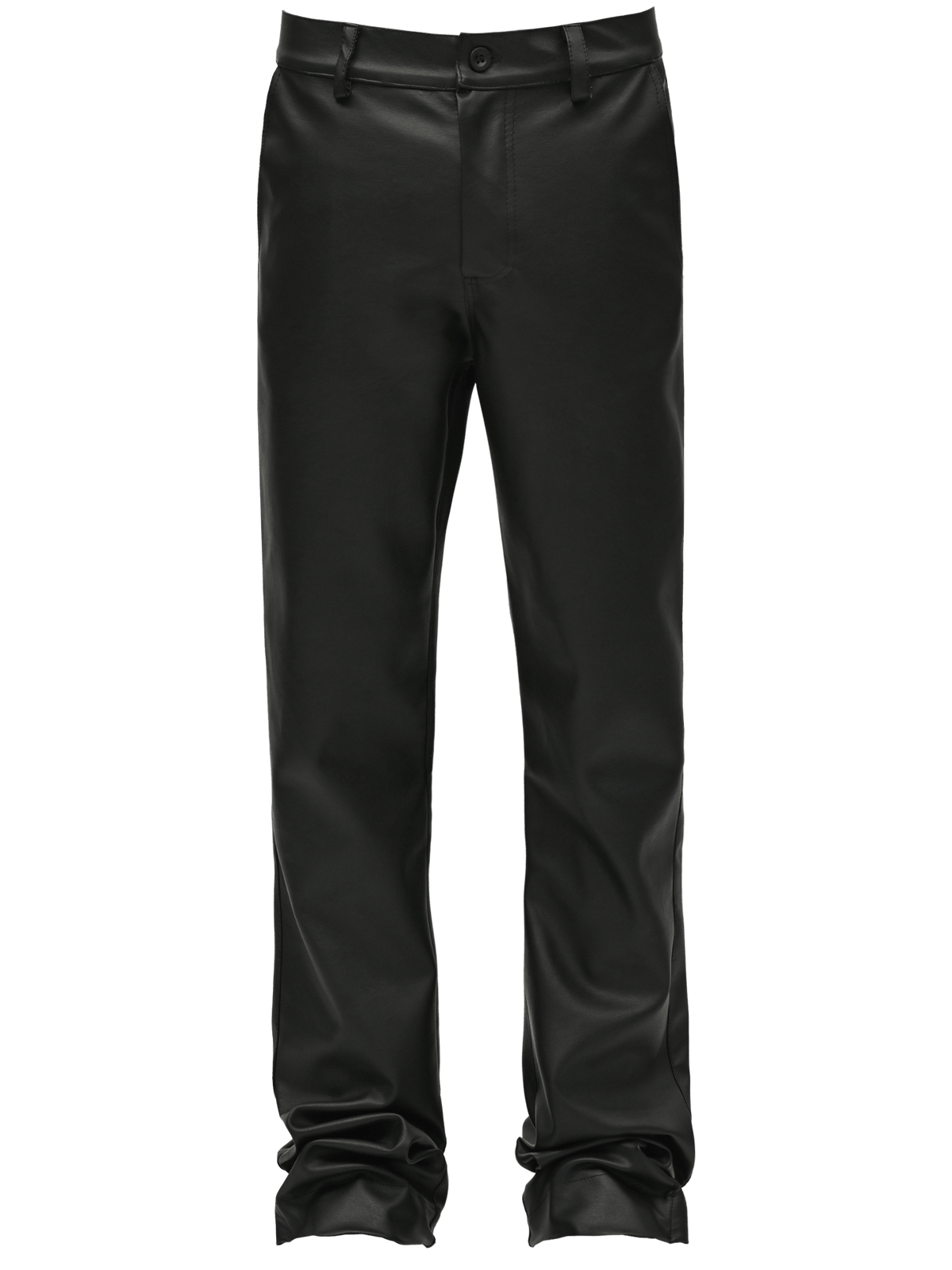 Crop Flare Leather Pants