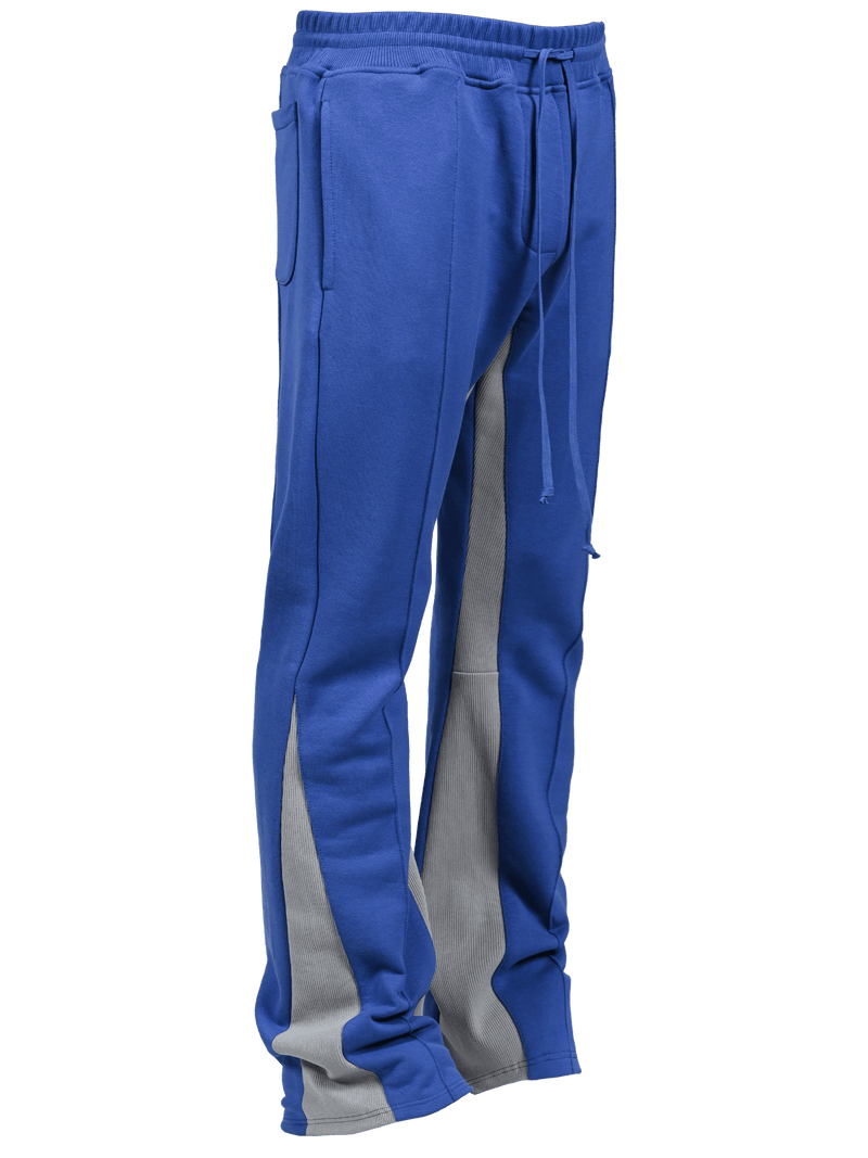 Flare Pintuck Sweatpants - Royal Blue