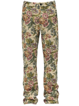 Flare Tapestry Pants - Floral