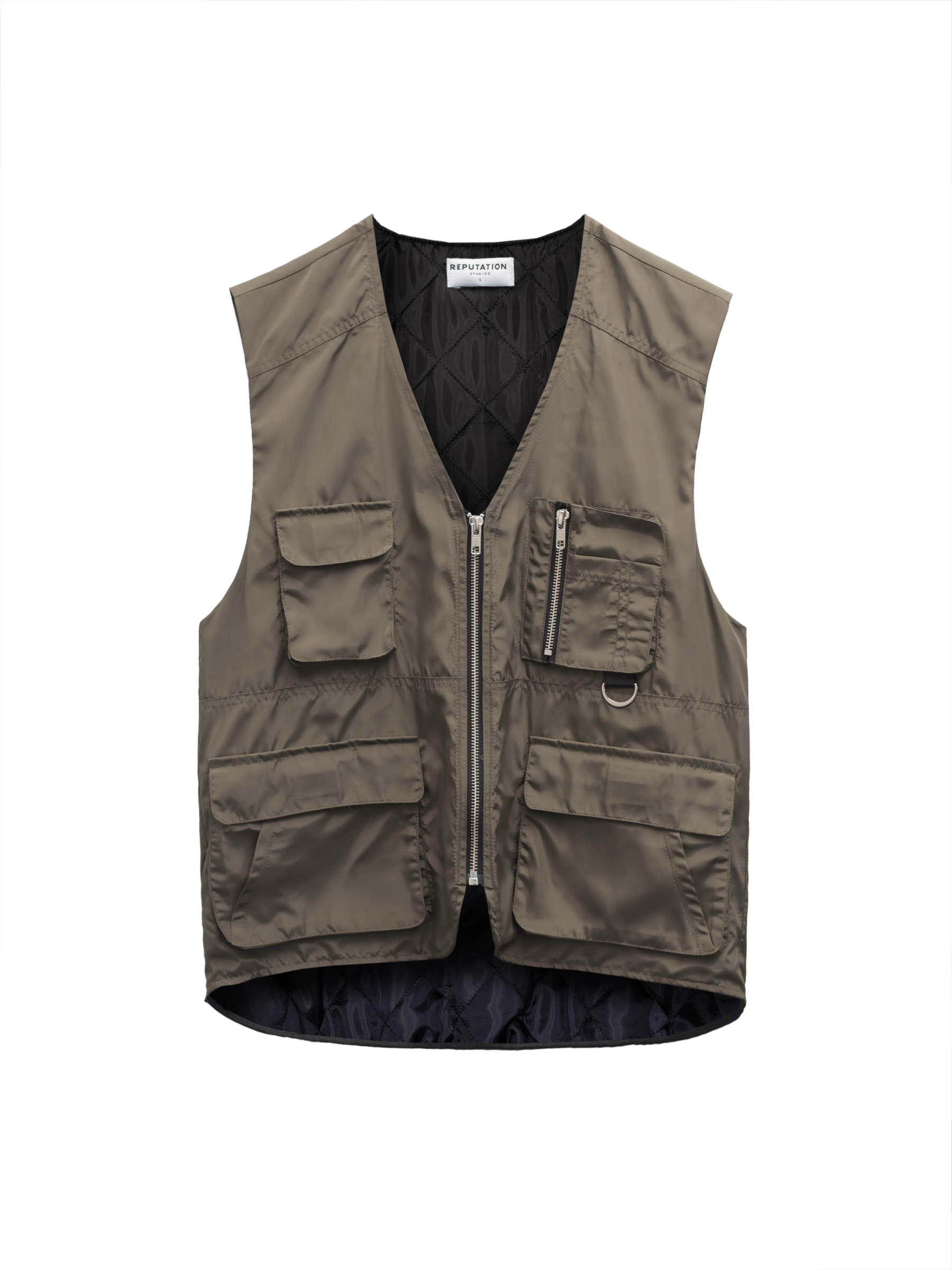 Nylon Utility Vest - Forest