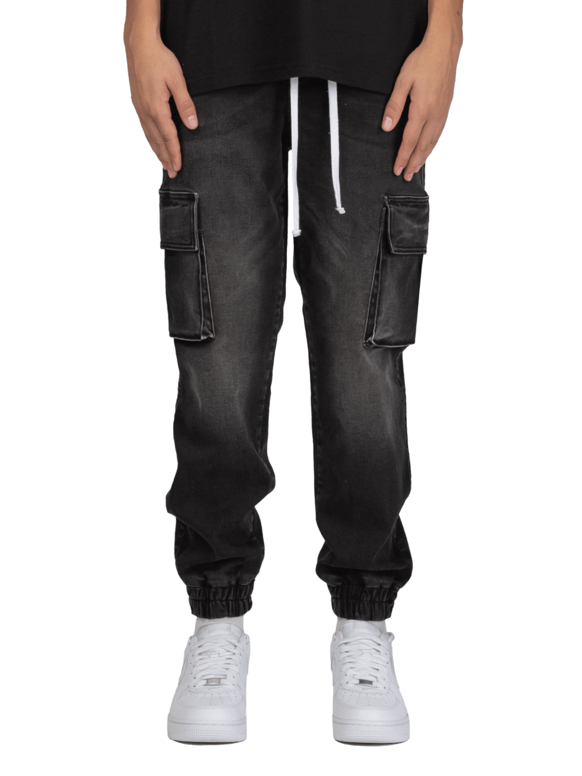 Cargo Jogger Denim - Black