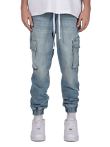 Cargo Jogger Denim - Light Stone