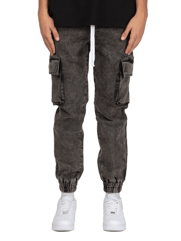 Cargo Jogger Denim - Vintage Black