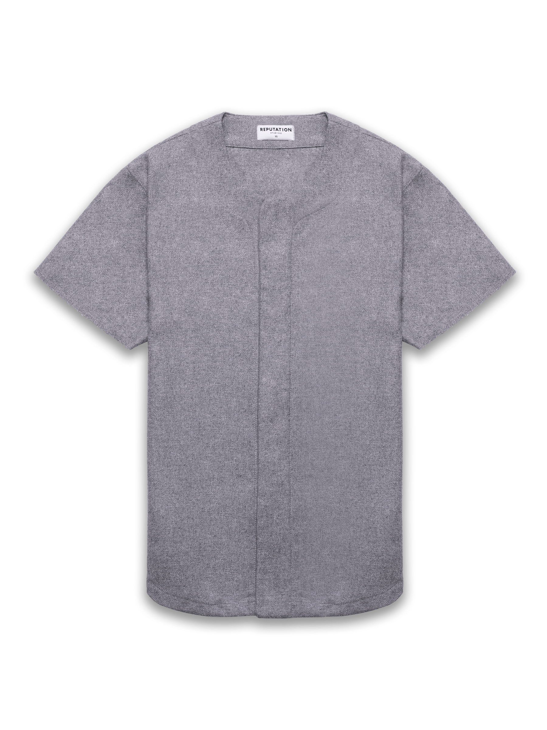 Wool Baseball Jersey - Grey