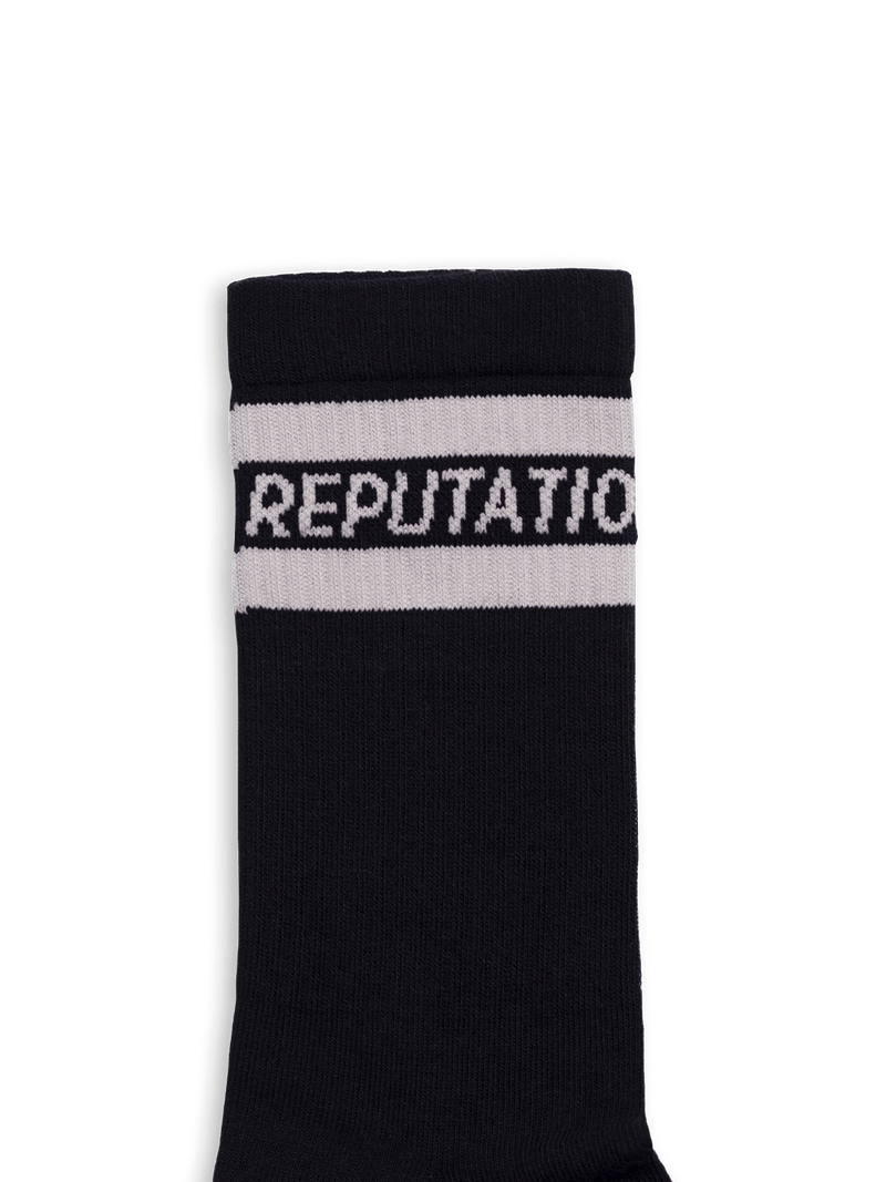 Italic Logo Socks - Black