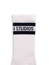 Italic Logo Socks - Off White