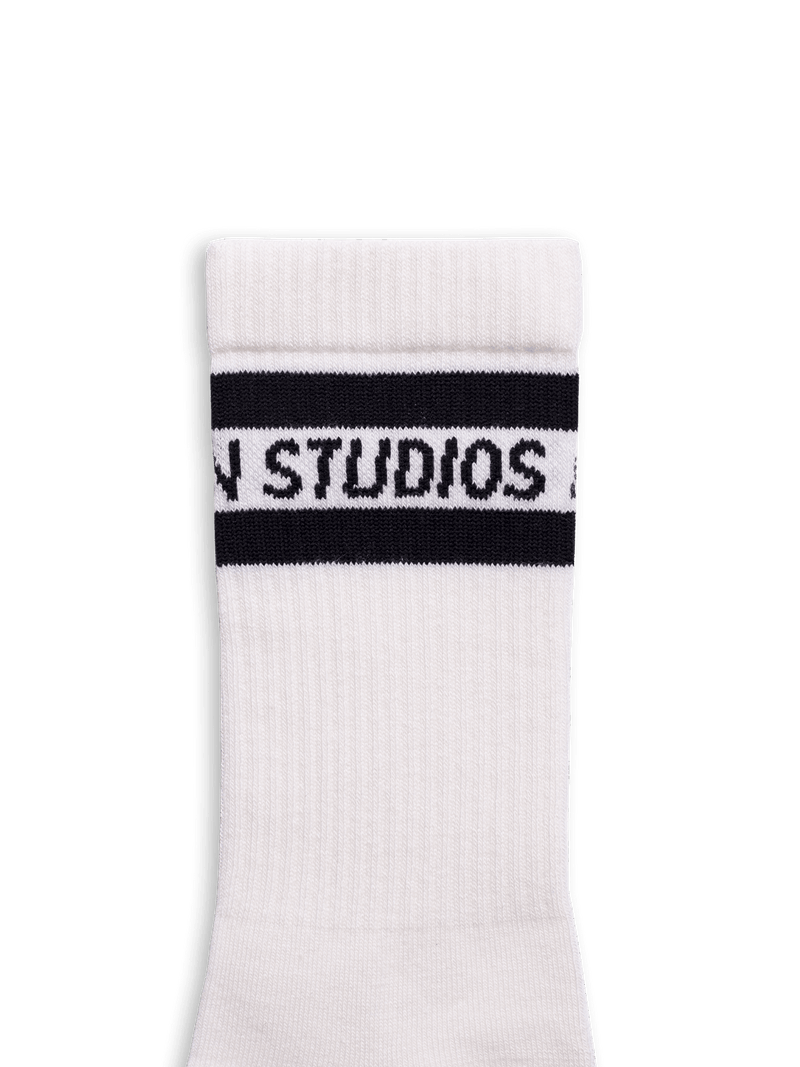 Italic Logo Socks - Off White
