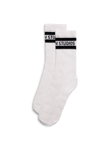 Italic Logo Socks - Off White