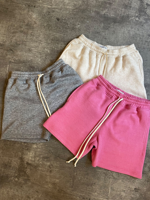 Knit Shorts - Hot Pink
