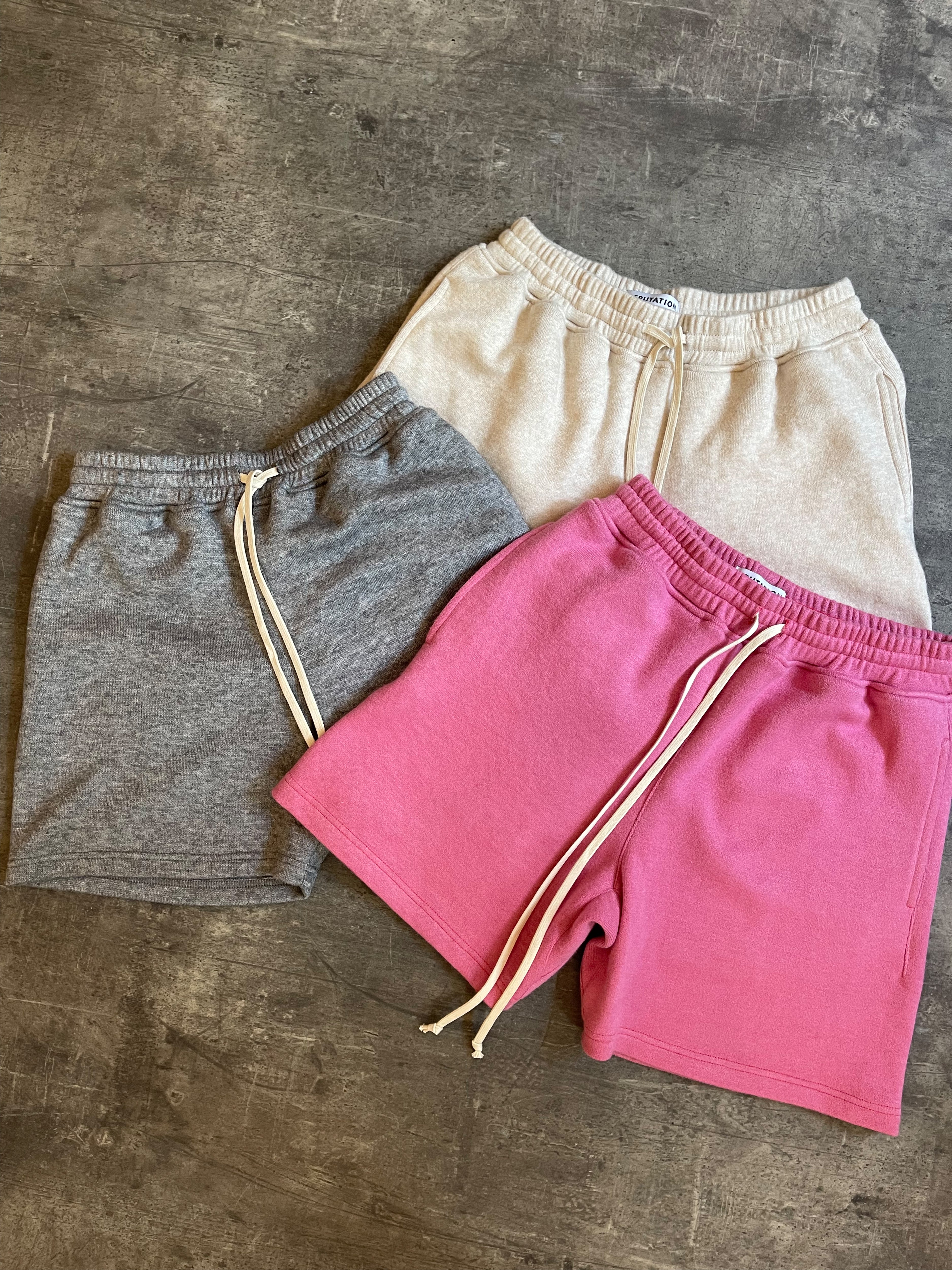 Knit Shorts - Beige