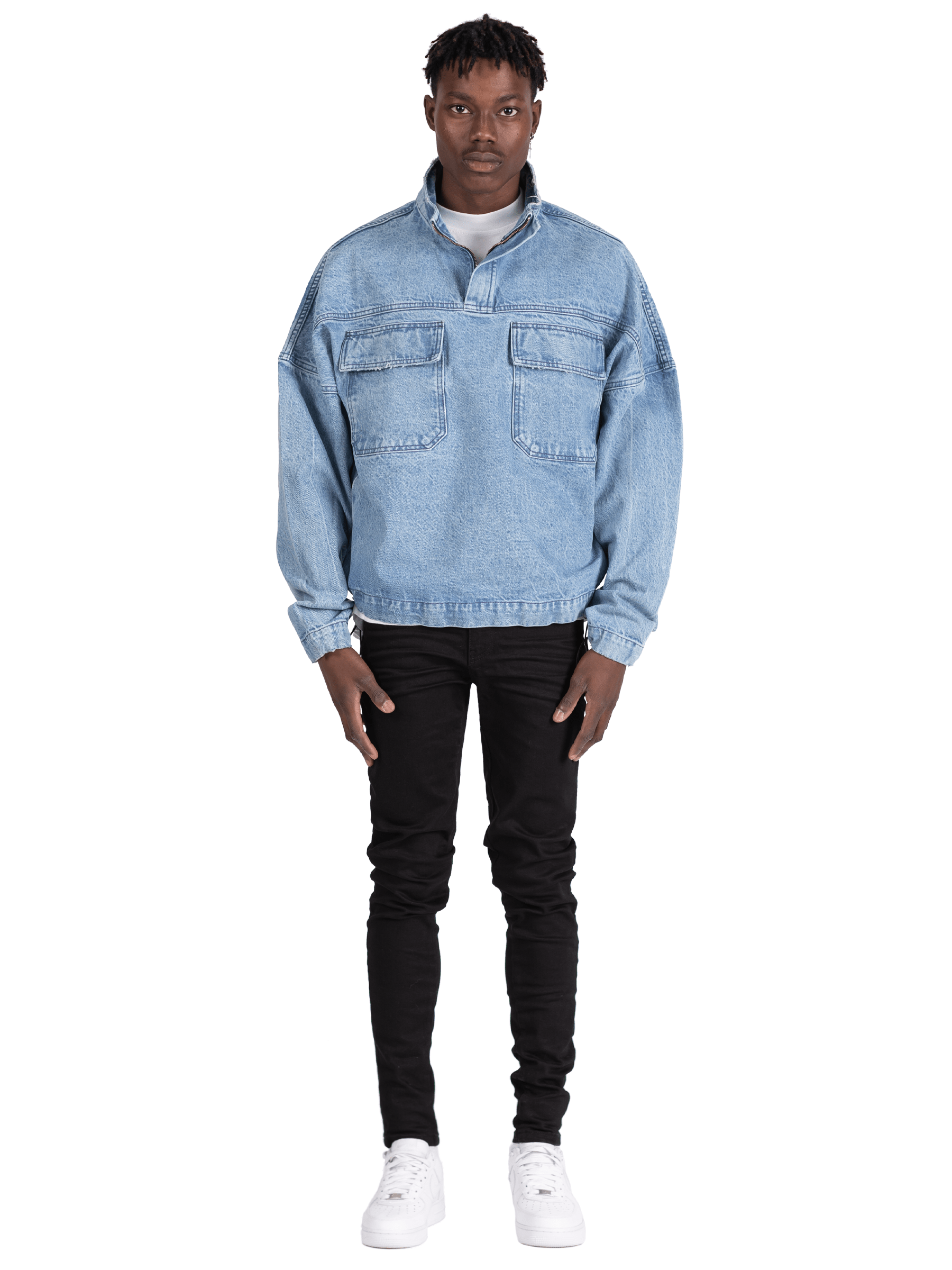 Denim Anorak - Light Wash