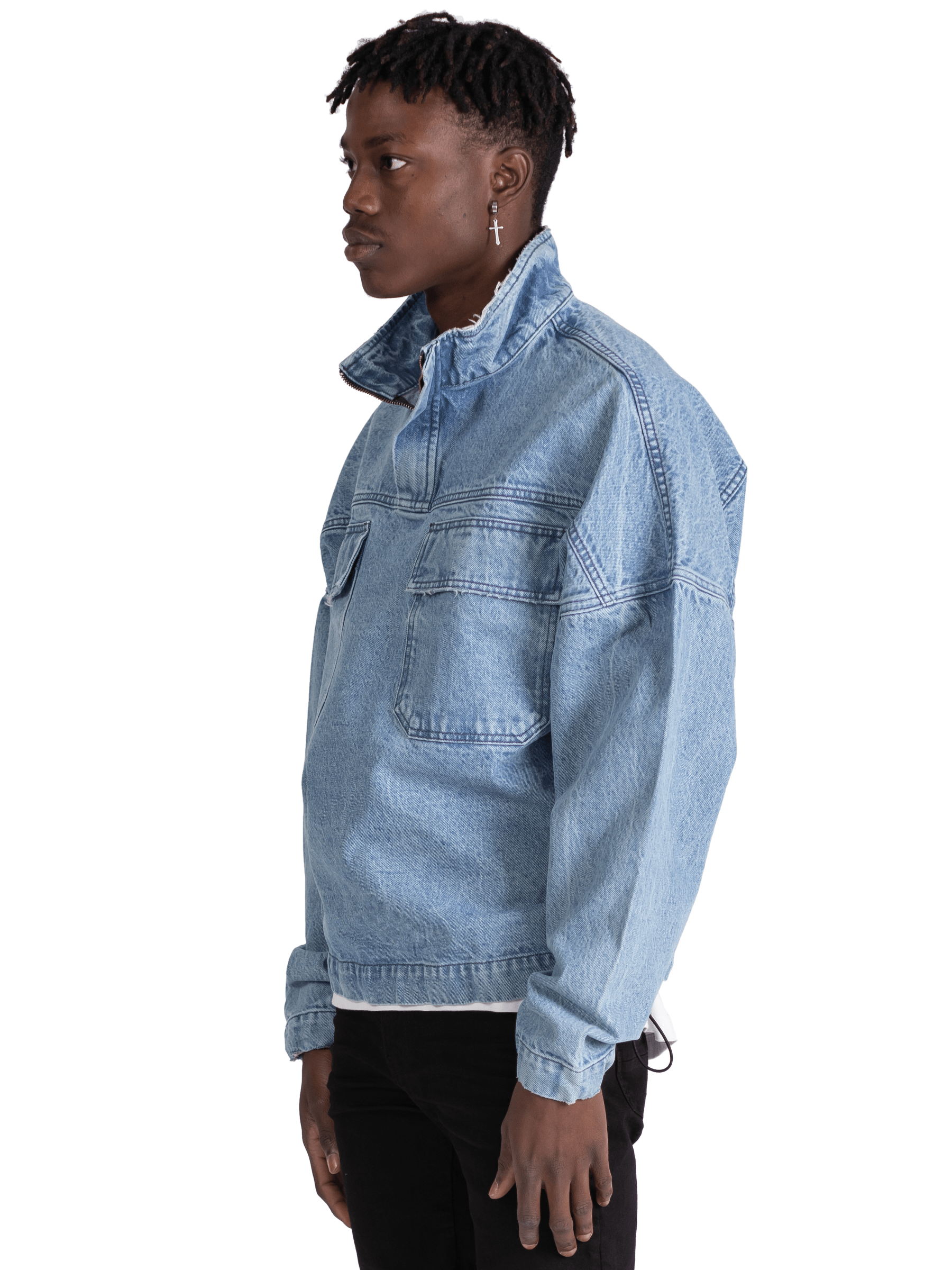 Denim Anorak - Light Wash