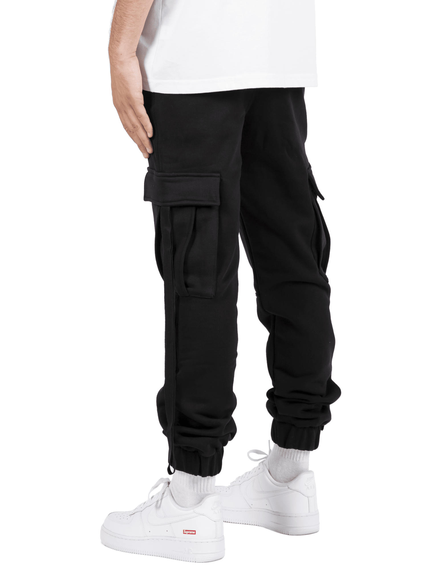 Lounge Cargo Pants - Black - Reputation Studios