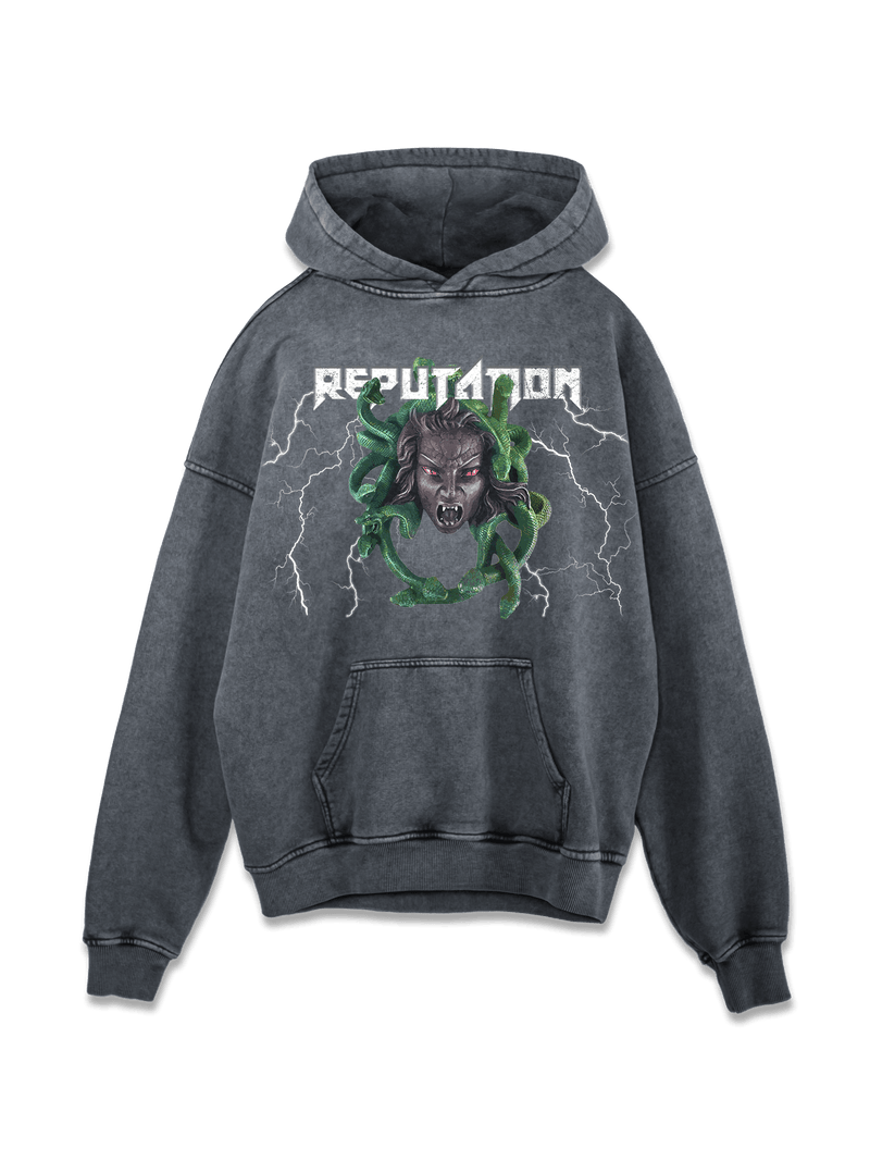 Vintage Grey Hoodie - Medusa