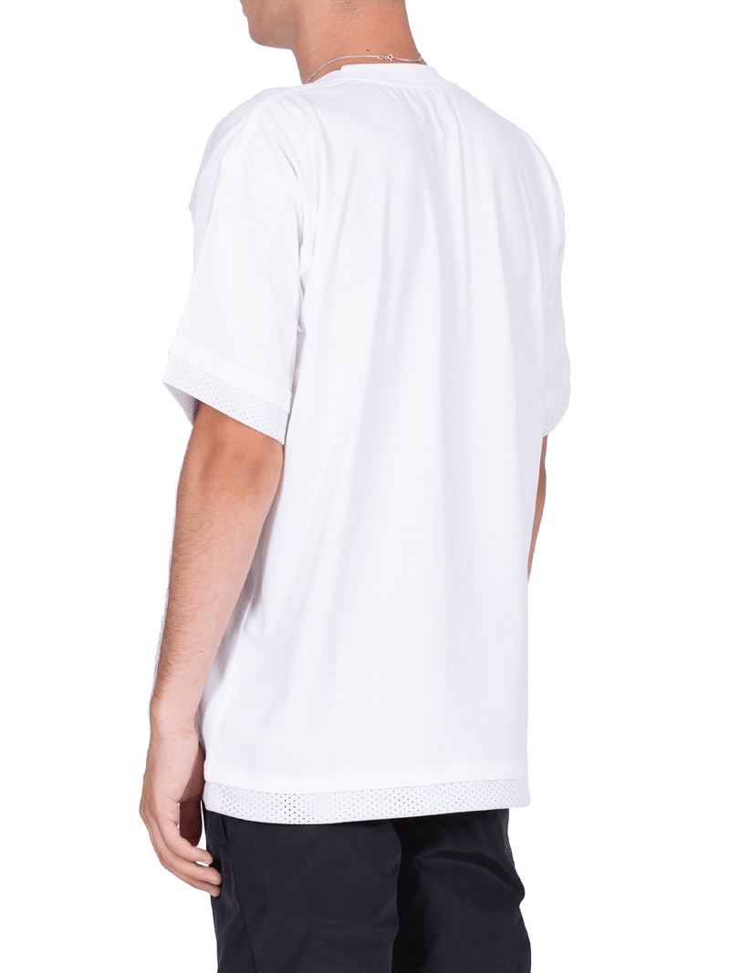 Mesh Layered Tee - White