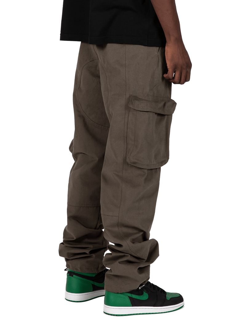 Forest Colored Acro Cargo Pants From Back Right