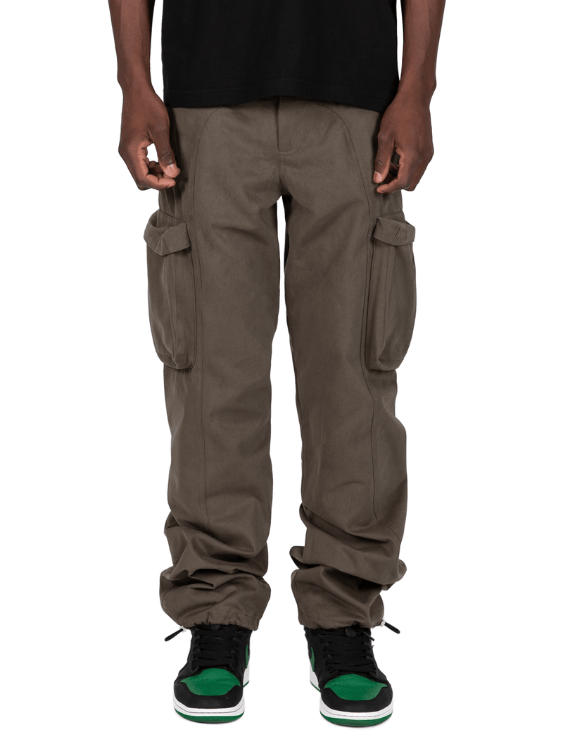 Forest Colored Acro Cargo Pants From Front