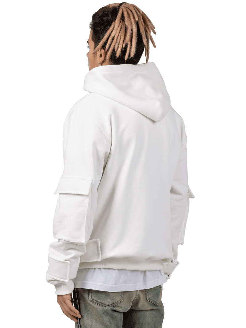 Multi Pocket Hoodie - Off-White