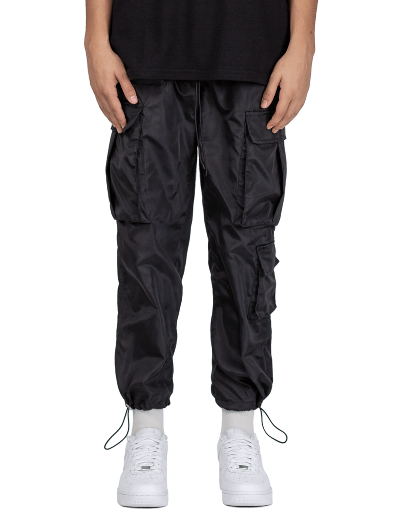 Nylon Cargo Pants - Black
