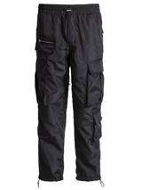 Nylon Cargo Pants - Black