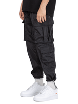 Nylon Cargo Pants - Black