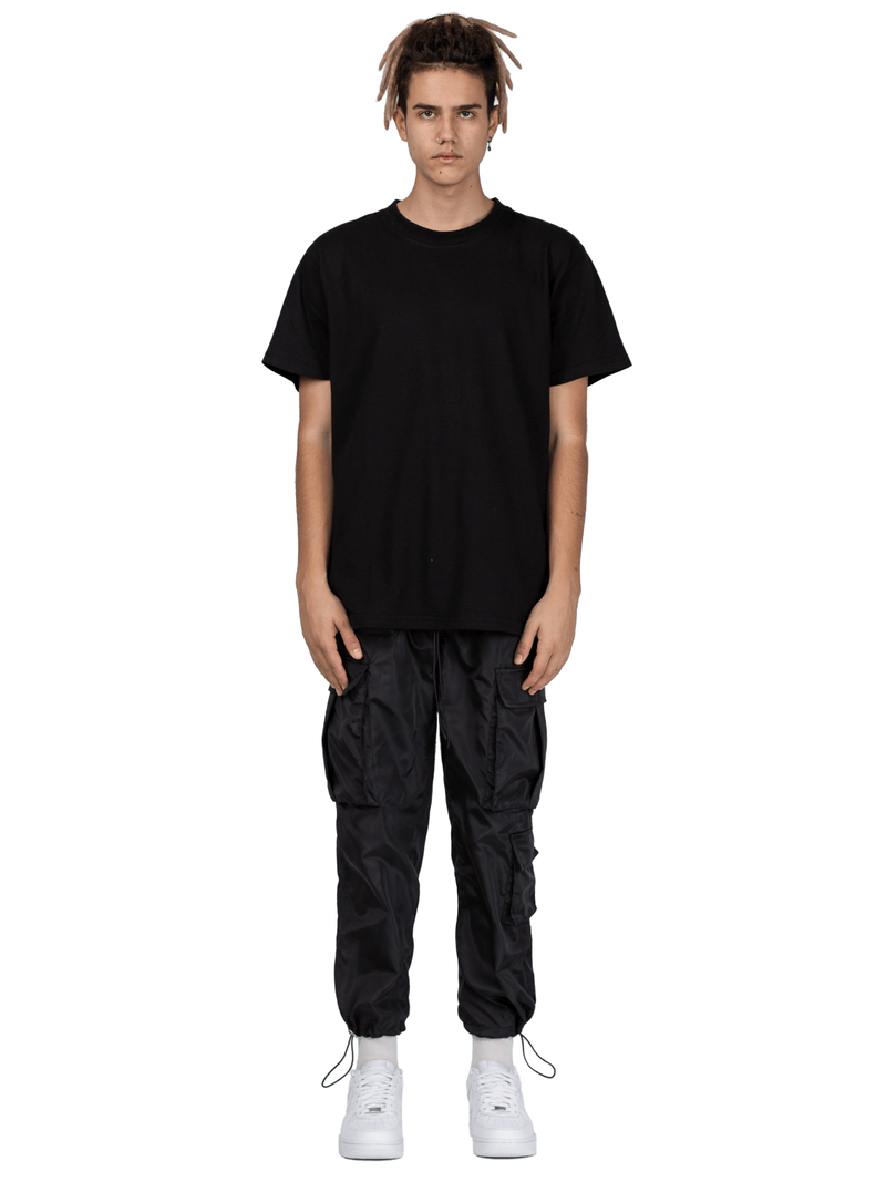 Nylon Cargo Pants - Black