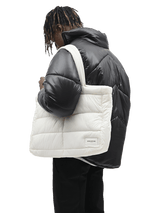Puffer Tote Bag - Off White