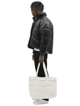 Puffer Tote Bag - Off White