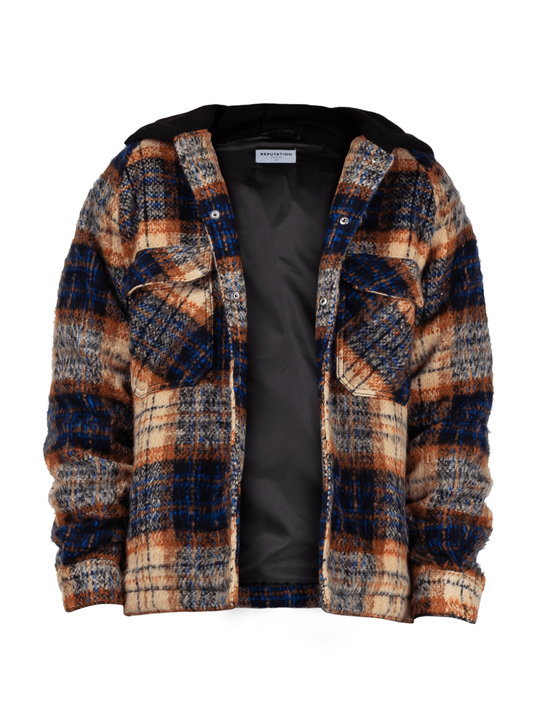 Oversized Tartan Shirt - Copper