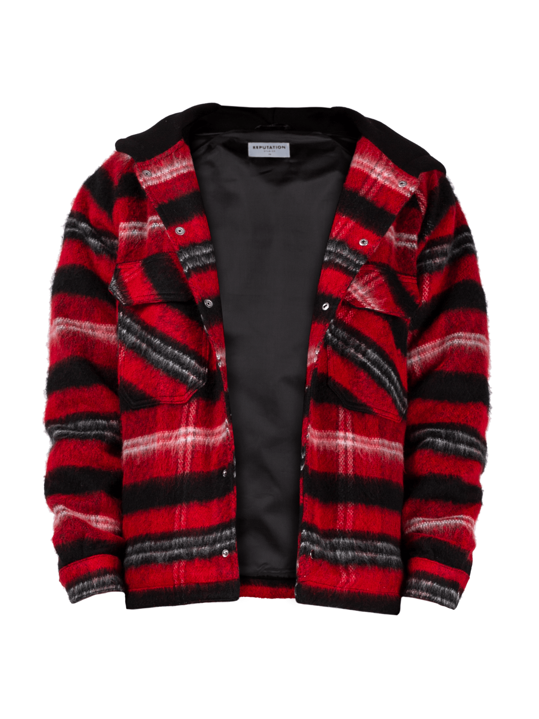 Oversized Tartan Shirt - Red