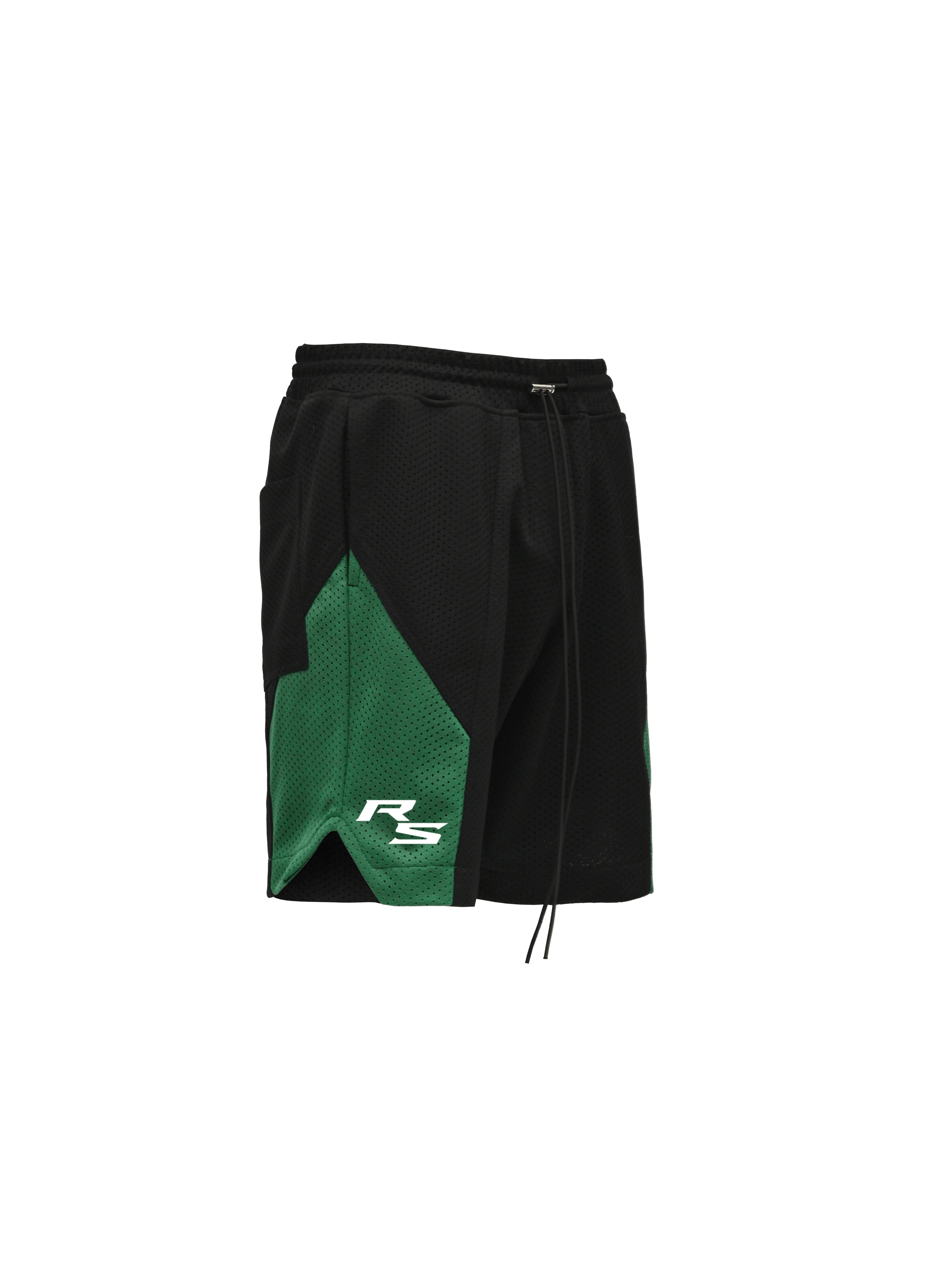 Panel Mesh Shorts - Racing Green