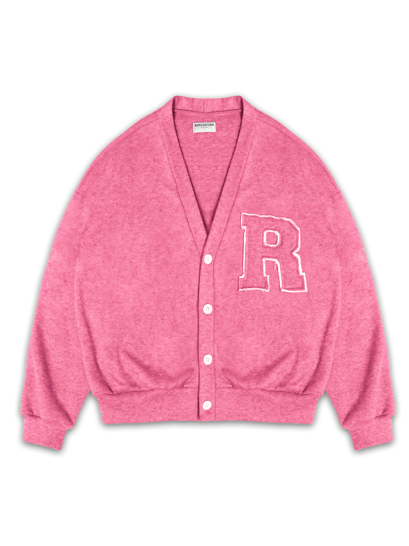 Knit Cardigan - Hot Pink