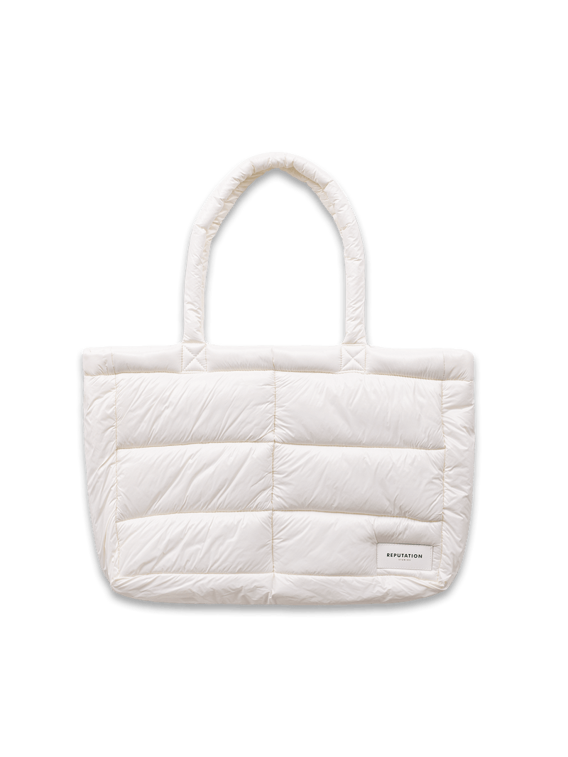 Puffer Tote Bag - Off White