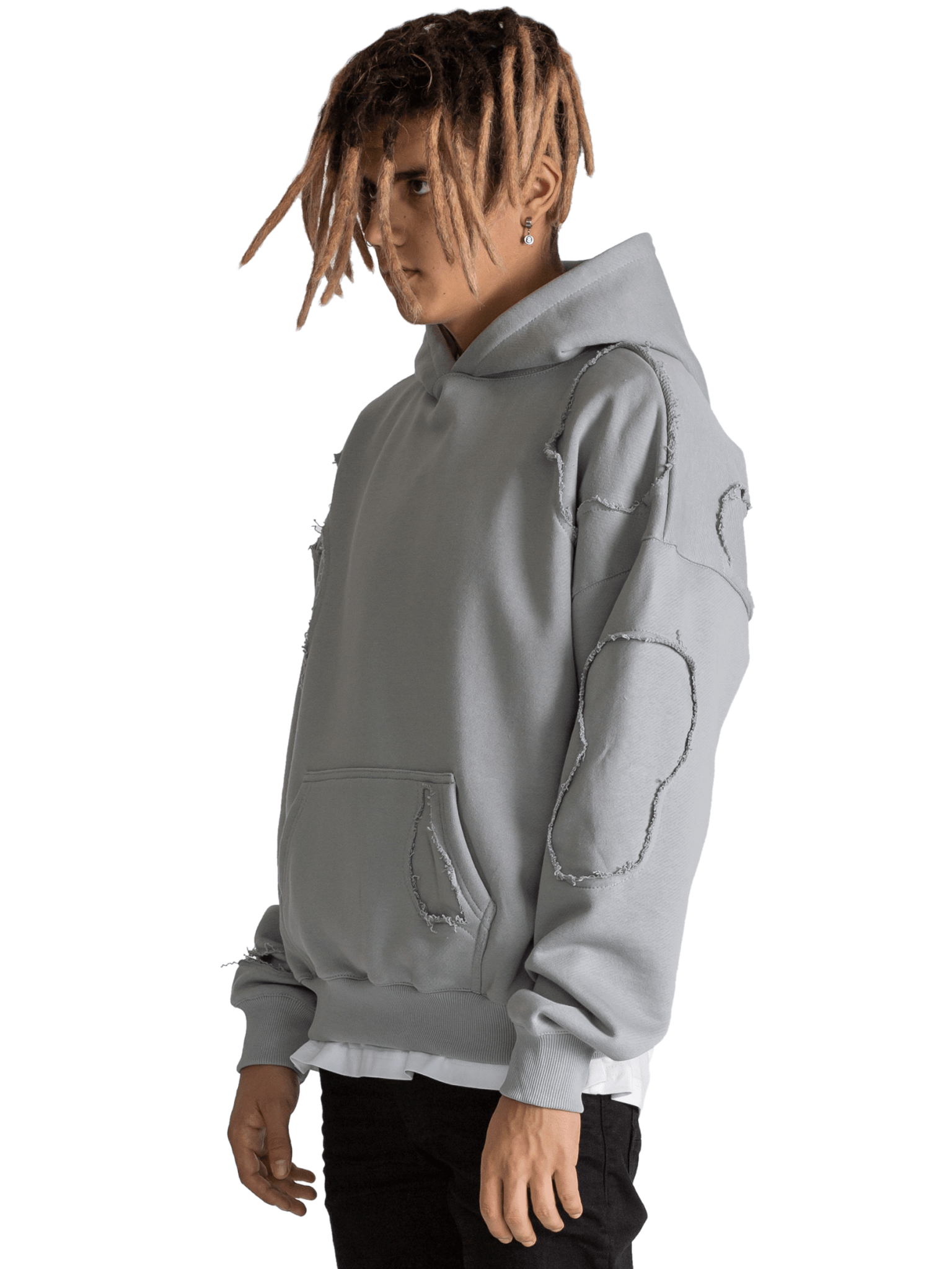 Repaired Hoodie - Stone - Reputation Studios