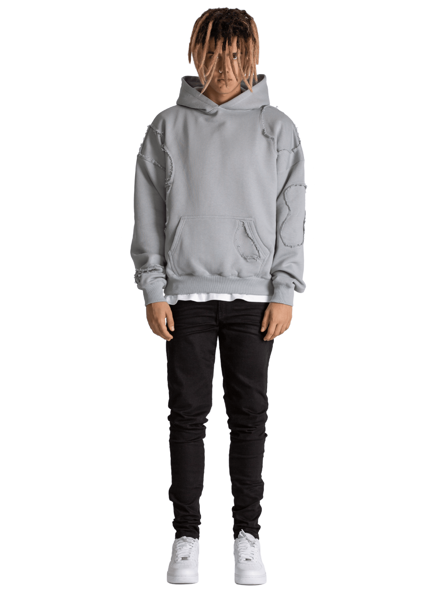 Repaired Hoodie - Stone - Reputation Studios