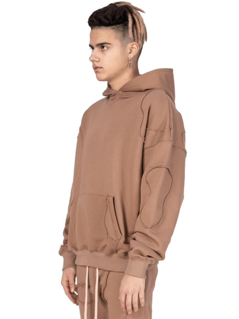 Repaired Hoodie - Clay