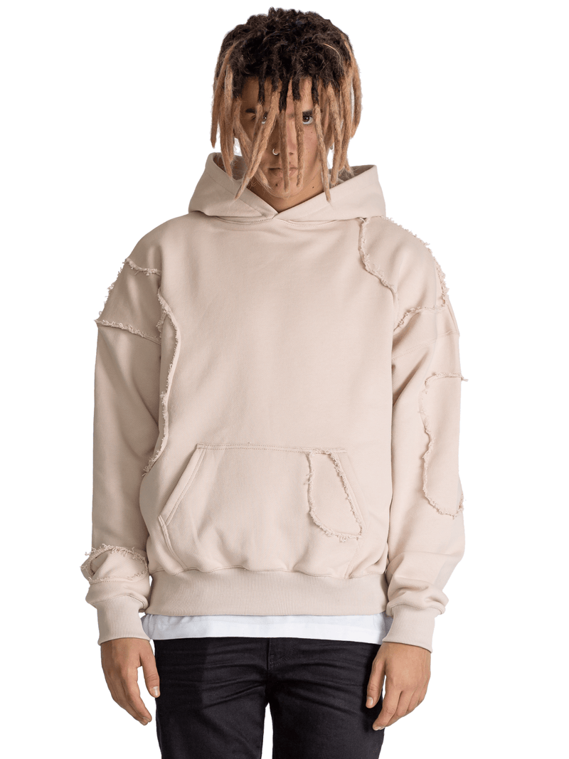 Repaired Hoodie - Beige